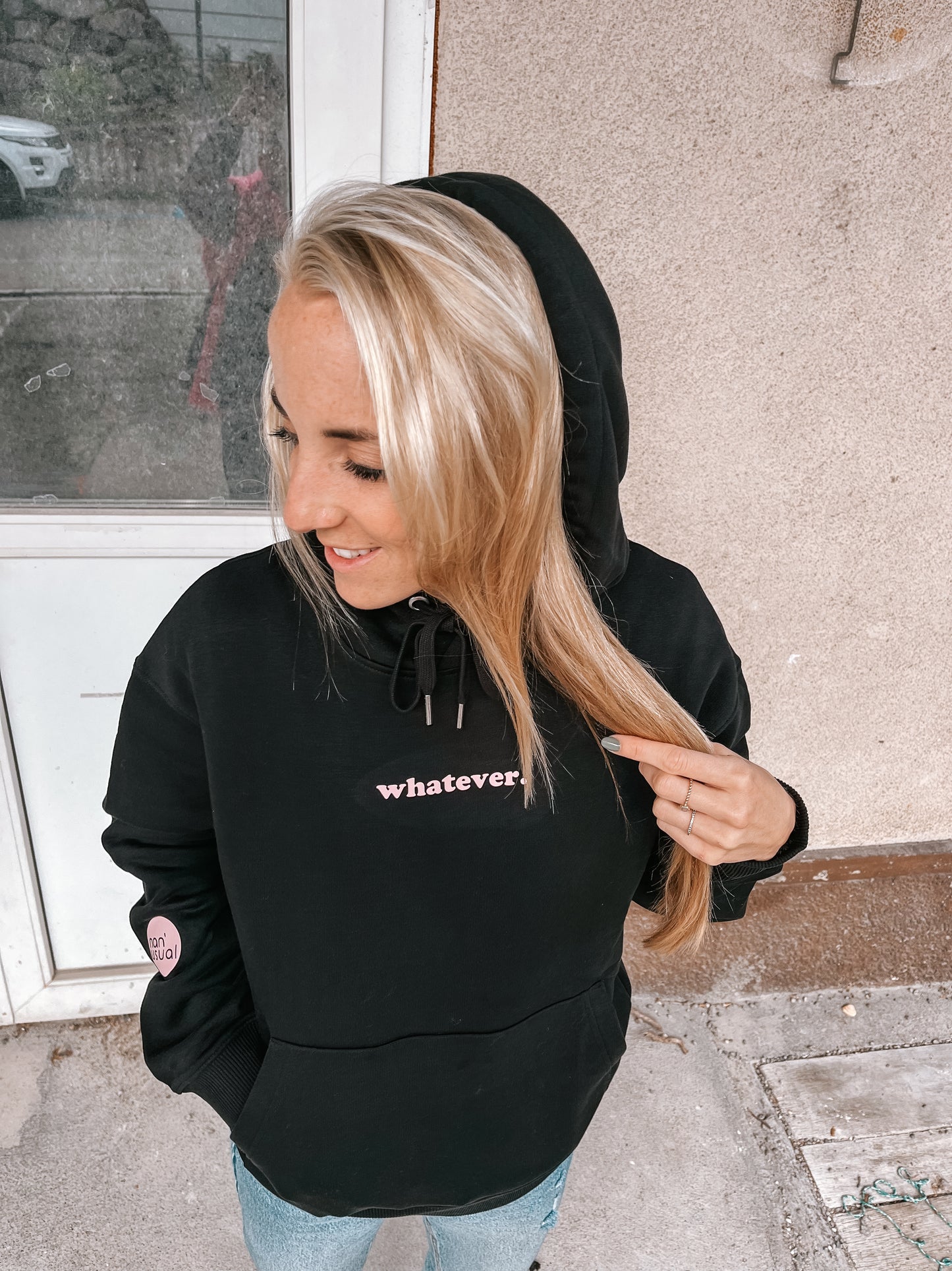 Unisex relaxed Hoodie "whatever."