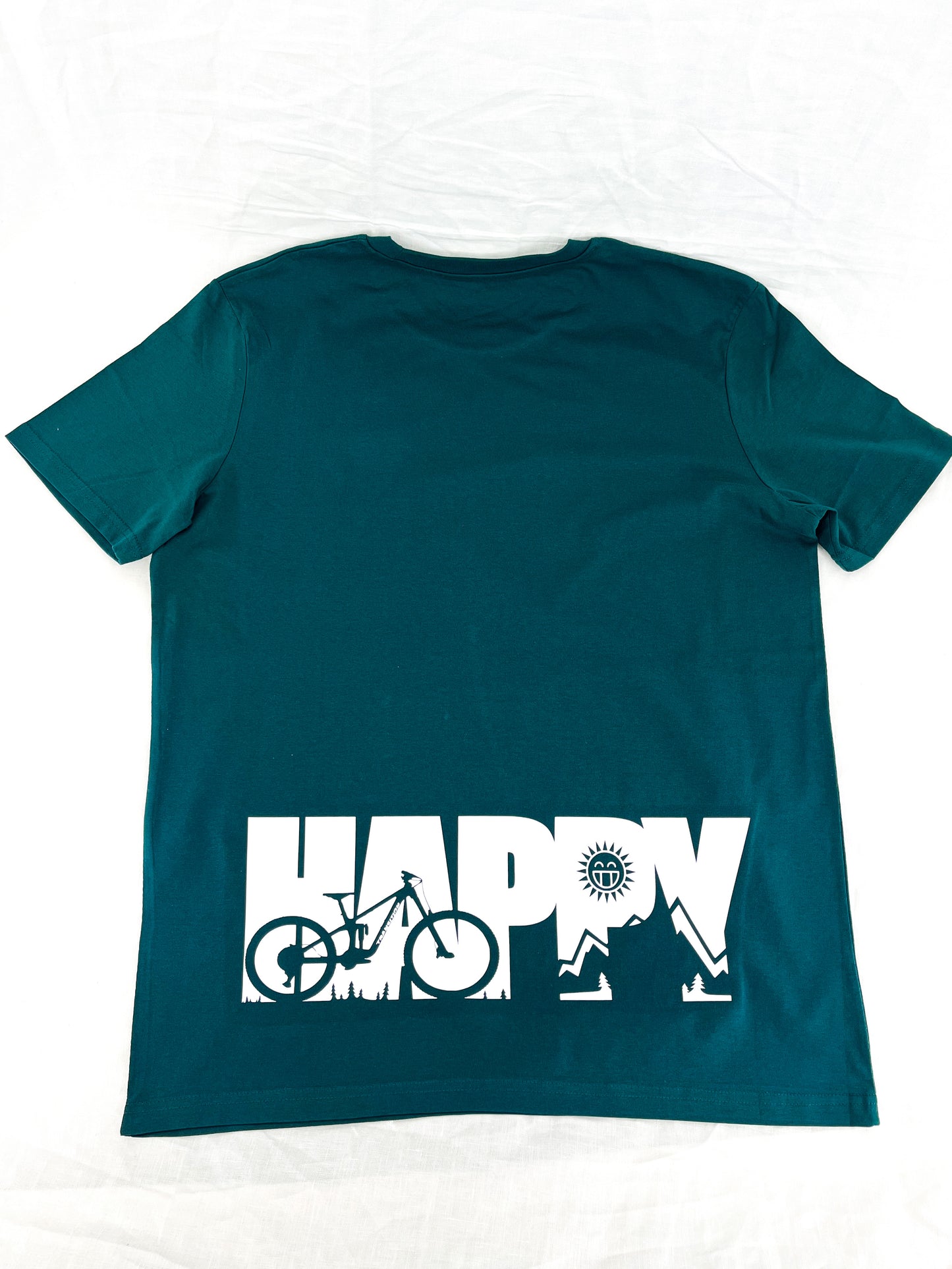 Unisex T-Shirt “happy mountain bike"